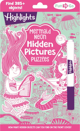 Mermaid Neon Hidden Pictures Puzzles