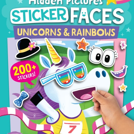 Hidden Pictures Sticker Faces Unicorns  Rainbows