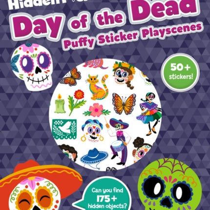Day of the Dead Hidden Pictures Puffy Sticker