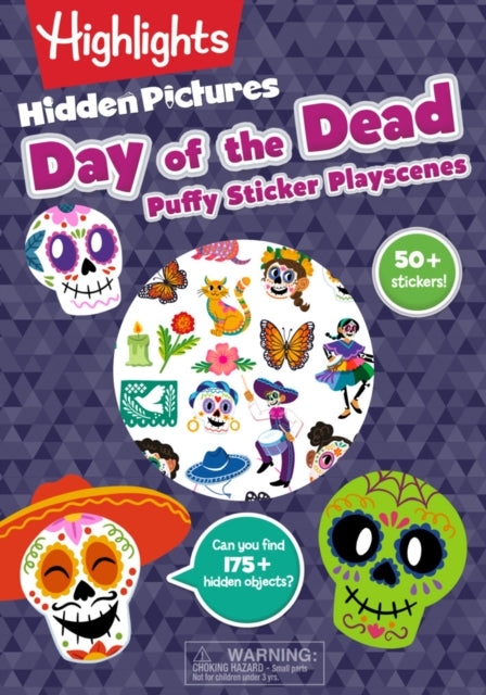 Day of the Dead Hidden Pictures Puffy Sticker