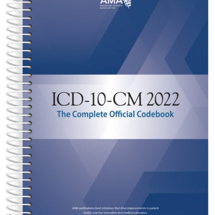 ICD-10-CM 2022 The Complete Official Codebook with guidelines