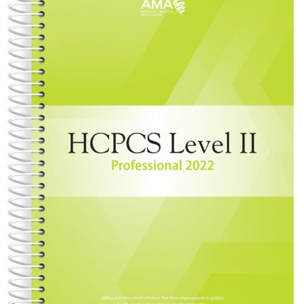 HCPCS 2022 Level II Professional Edition