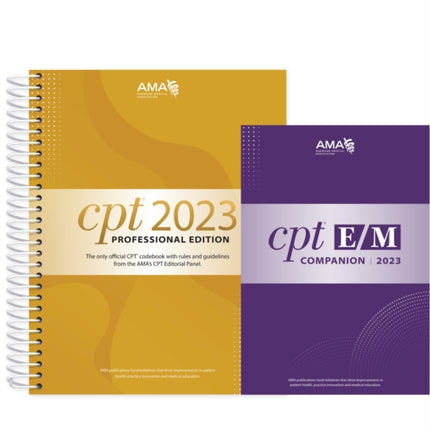 CPT Professional 2023 and E/M Companion 2023 Bundle