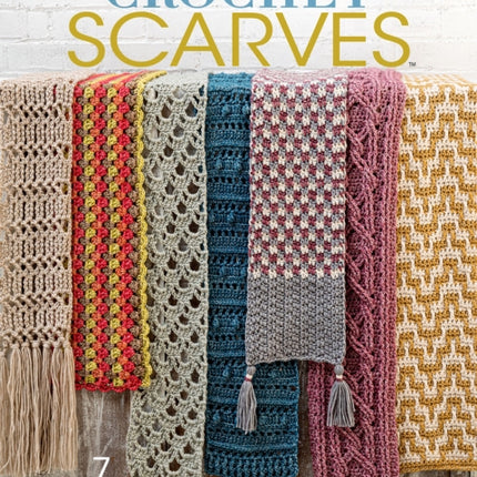 Learn-a-Stitch Crochet Scarves: 7 Scarves Made Using Worsted-Weight Yarn!