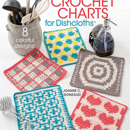 Waterfall Crochet Charts for Dishcloths: 8 Colorful Designs!