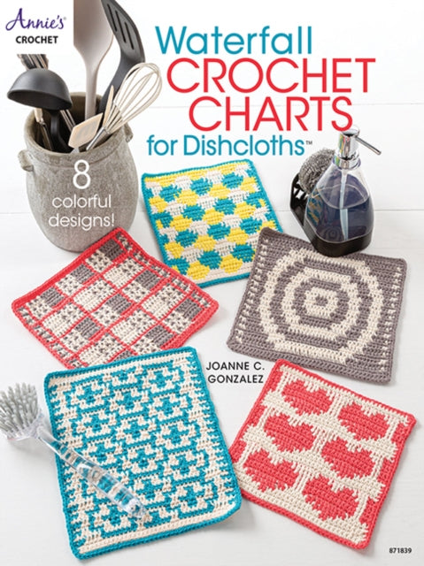 Waterfall Crochet Charts for Dishcloths: 8 Colorful Designs!