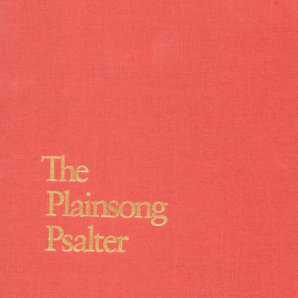 Plainsong Psalter