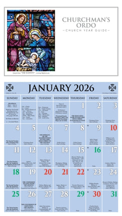 2026 Churchmans Ordo Kalendar