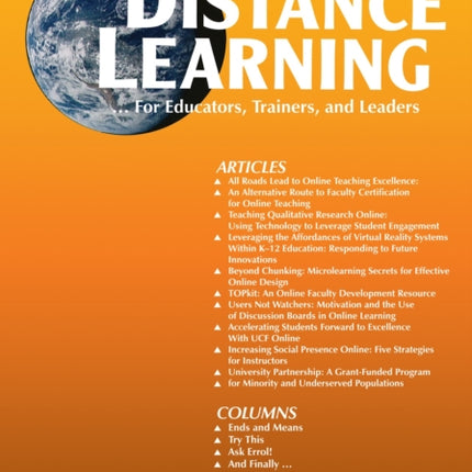 Distance Learning - Volume 15 Issue 2 2018