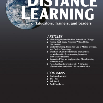 Distance Learning - Volume 15: Issue 4, 2018