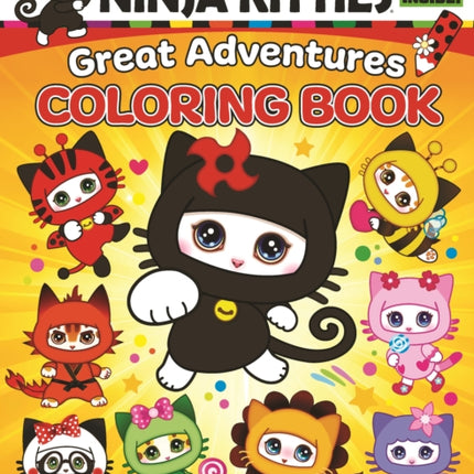 Ninja Kitties Great Adventures Coloring Book