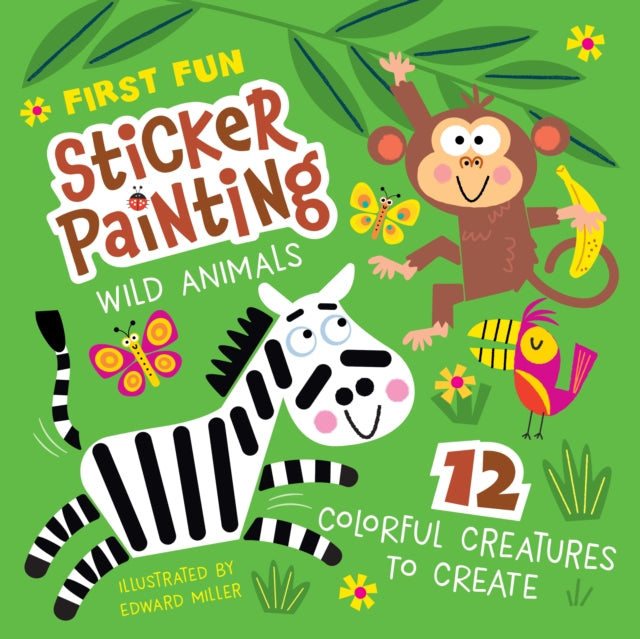 First Fun Sticker Painting Wild Animals