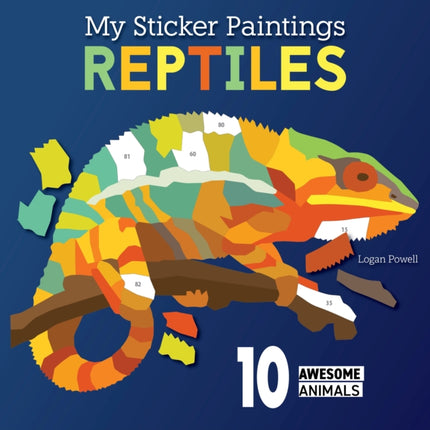 My Sticker Paintings Reptiles