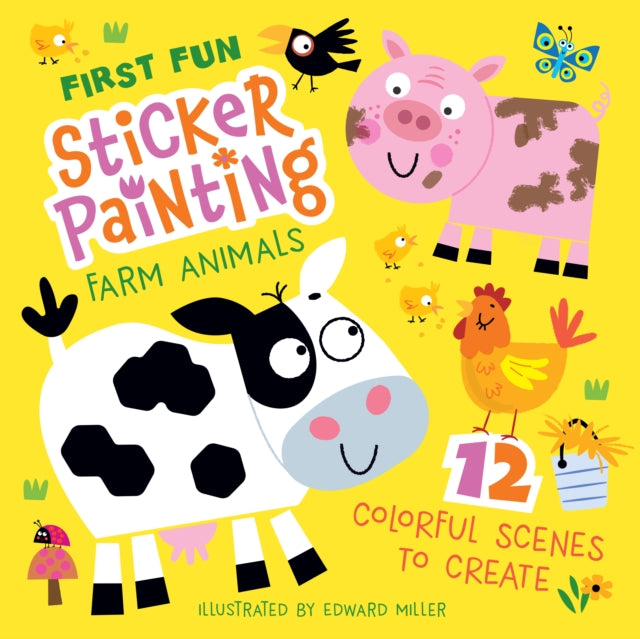 First Fun Sticker Painting Farm Animals