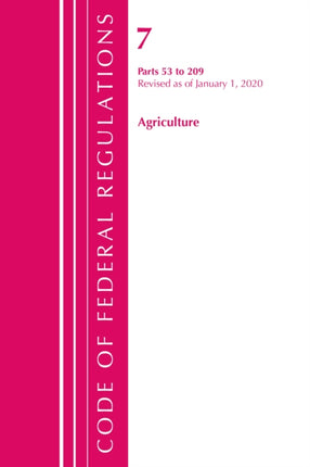 Code of Federal Regulations, Title 07 Agriculture
