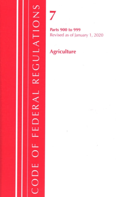 Code of Federal Regulations Title 07 Agriculture