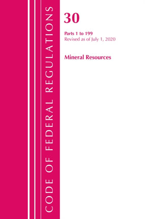 Code of Federal Regulations, Title 30 Mineral