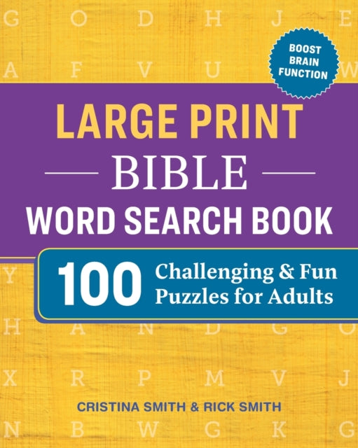 Large Print Bible Word Search Book: 100 Challenging and Fun Puzzles for Adults