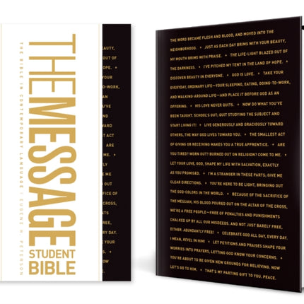 The Message Student Bible Hardcover