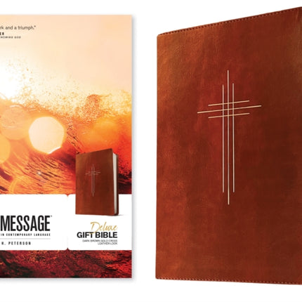 The Message Deluxe Gift Bible Dark Brown Gold