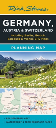 Rick Steves Germany Austria  Switzerland Planning Map