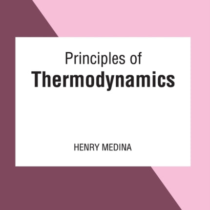 Principles of Thermodynamics