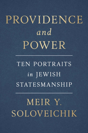 Jewish Statesmanship: Ten Studies in Leadership