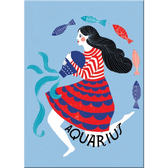 Lisa Congdon for Em  Friends Aquarius Zodiac Magnet