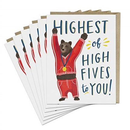 6Pack Em  Friends Highest of High Fives Card