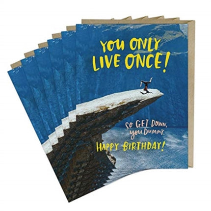 6Pack Em  Friends Only Live Once Birthday Card