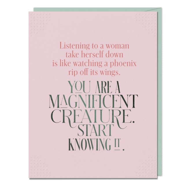 6-Pack Elizabeth Gilbert You Are A Magnificent Creature Card