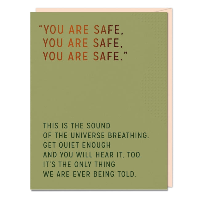 6-Pack Elizabeth Gilbert You Are Safe Card