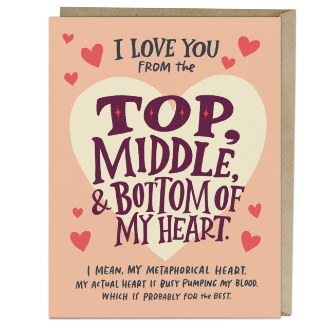 6Pack Em  Friends Love You Top Middle Bottom Greeting Cards