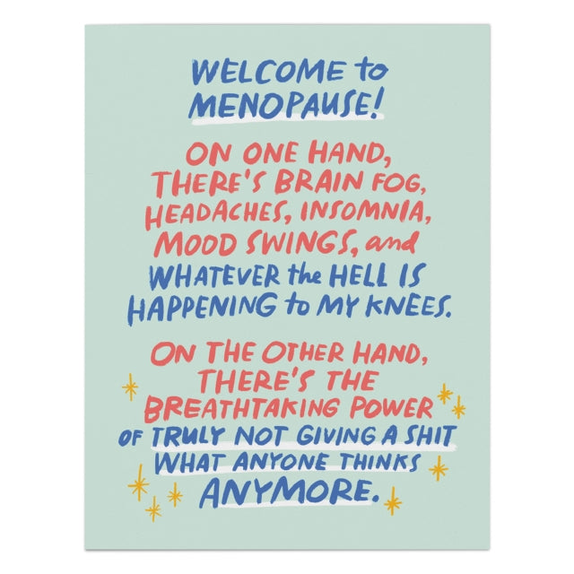 6Pack Em  Friends Breathtaking Power Welcome to Menopause Card