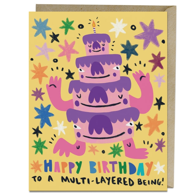 6 Pack Barry Lee for Em & Friends Multi-layered Birthday Card