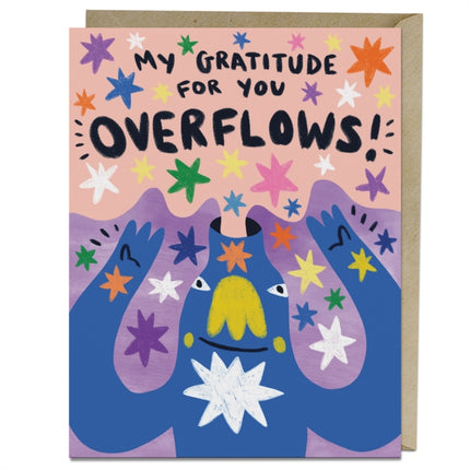 6 Pack Barry Lee for Em & Friends Gratitude Overflows Thank You Card