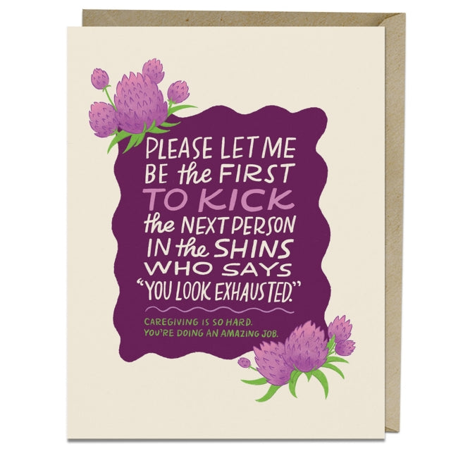 6Pack Em  Friends Caregiving is Hard Greeting Card