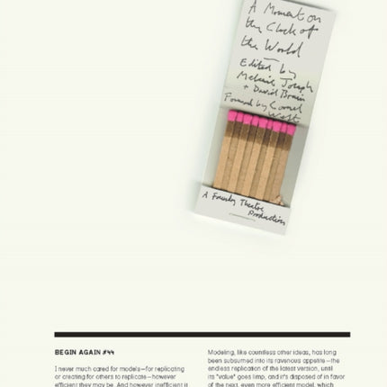 A Moment on the Clock of the World: A Foundry