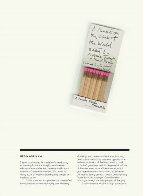 A Moment on the Clock of the World: A Foundry