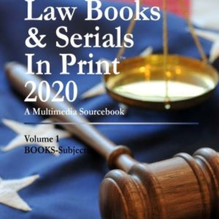 Law Books  Serials In Print  3 Volume Set 2020