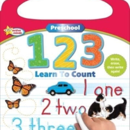 Active Minds Write-And-Erase Preschool 123: Learn to Count