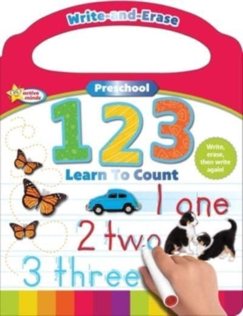 Active Minds Write-And-Erase Preschool 123: Learn to Count