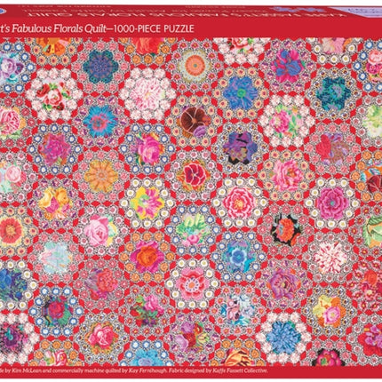 Kaffe Fassetts Fabulous Florals Quilt Jigsaw Puzzle