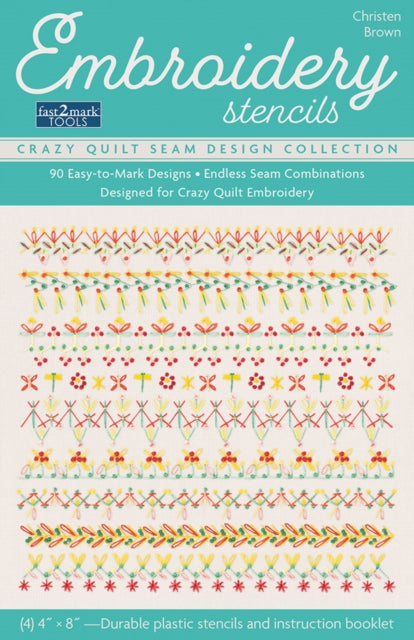 Embroidery Stencils Crazy Quilt Seam Design Collection