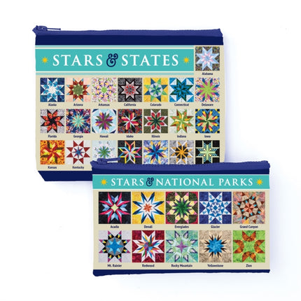 Carol Doaks Fabulous Stars  States Eco Pouch Set