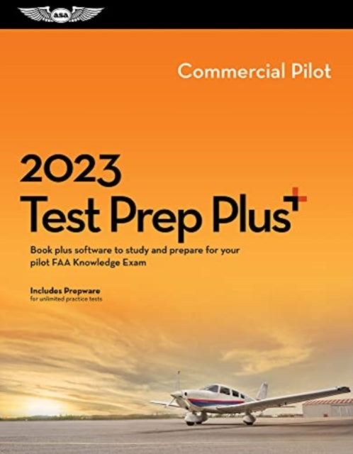 2023 Commercial Pilot Test Prep Plus: Book Plus