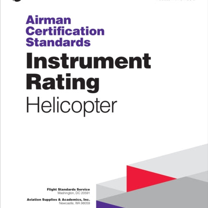 Airman Certification Standards Instrument Rating  Helicopter 2024