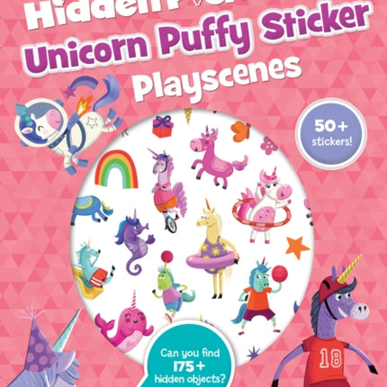 Unicorn Puffy Sticker Playscenes