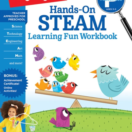 Preschool Hands-On STEAM Learning Fun Workbook