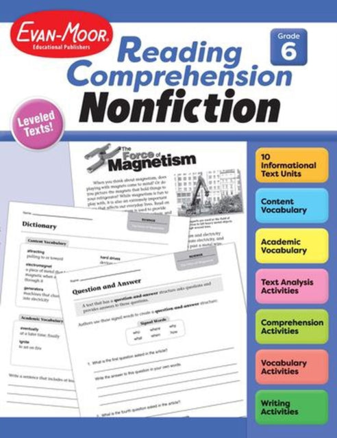 Reading Comprehension: Nonfiction, Grade 6 Teacher Resource